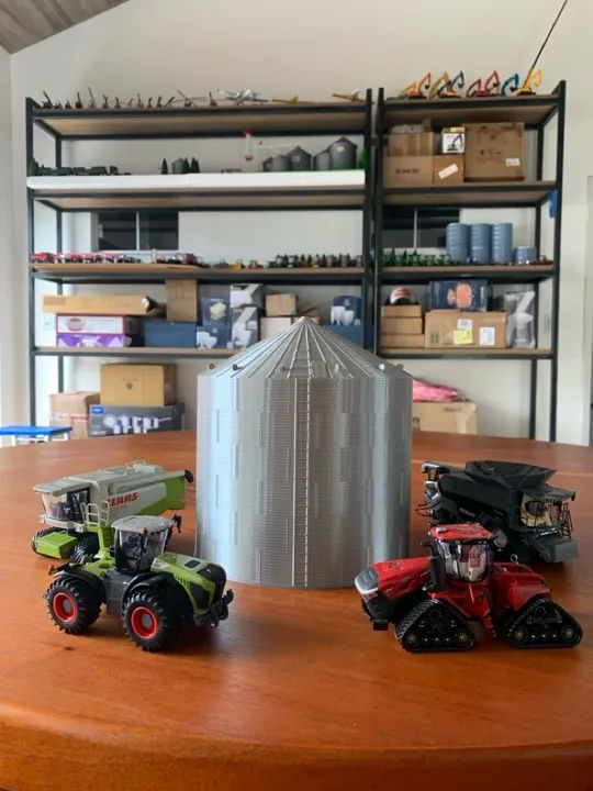 Miniatura de Silo de grãos escala 1/64  - Foto 4