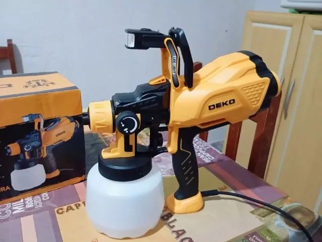 Pistola de Pintura 1.2L 600W com LED - Deko - Foto 6