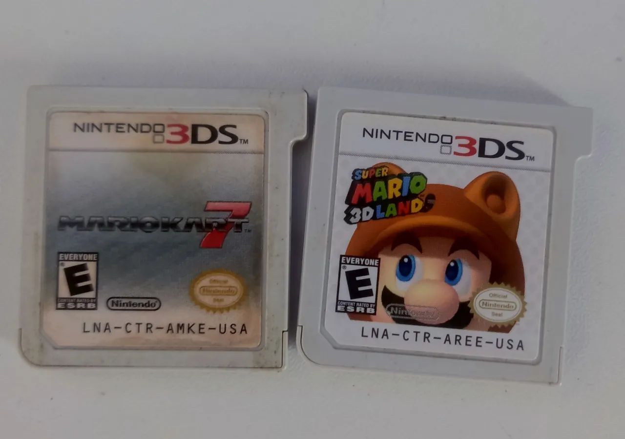 Mario kart+ super Mario 3d land Nintendo 3ds 