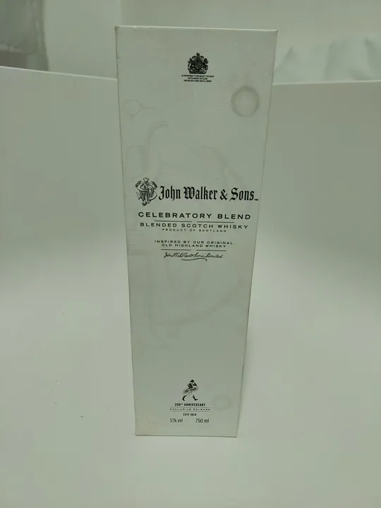 Caixa vazia Whisky John Walker & Sons Celebratory Blend