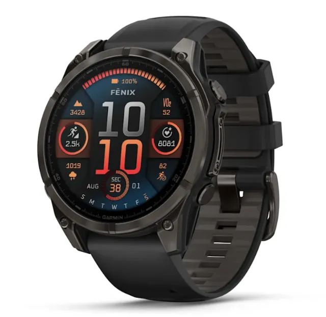 Relógio Garmin Fenix 8 47mm AMOLED Sapphire Titanium010-02904-20 - (Novo/Lacrado)