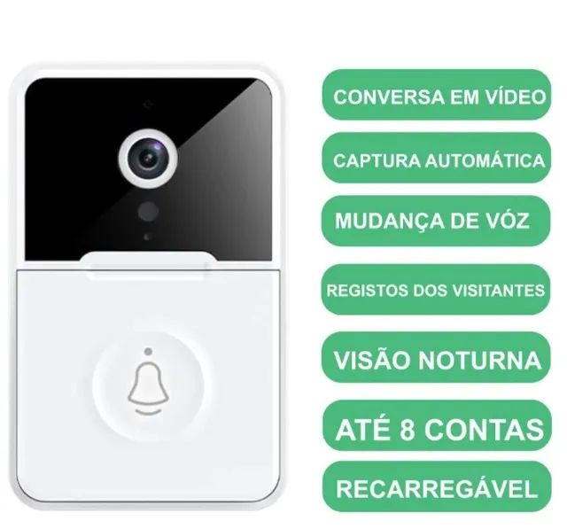 Campainha Inteligente sem fio áudio e vídeo - Modelo T23 - Foto 6