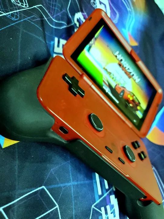 Console portátil videogame Retroid Pocket Flip Android Touch Screen PS Gamecube Watermelon - Foto 6