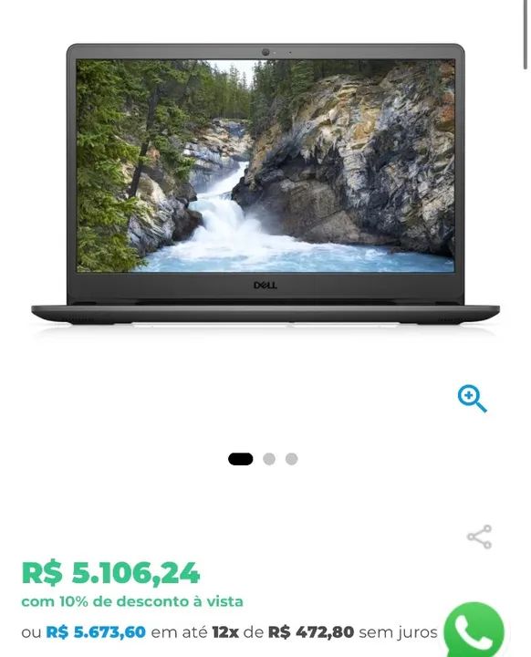 Notebook Dell vostro 256gb