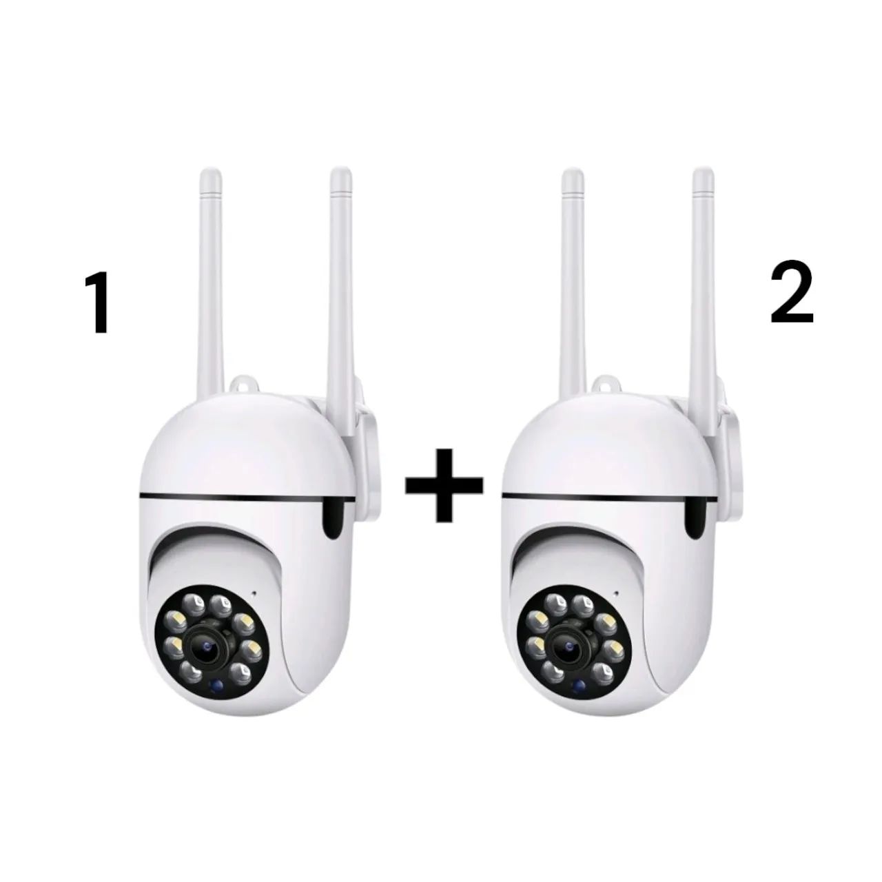 Kit com 2 Câmeras de Segurança Wi-Fi