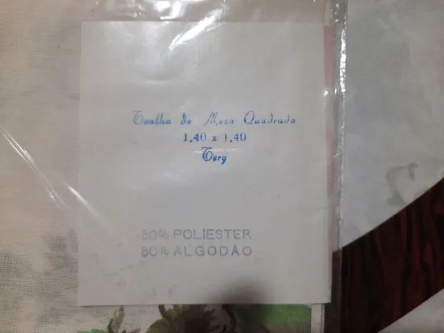 Toalha de Mesa quadrada Adorela - Sinorel.  Med. 1,40×1,40mtrs. Nova.  - Foto 5