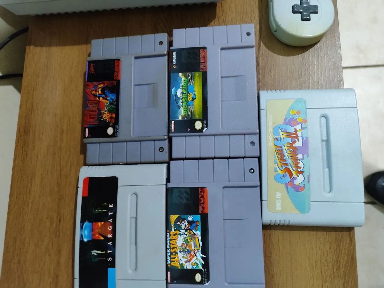 Super Nintendo completo com acessórios originais e 5  jogos - Foto 4