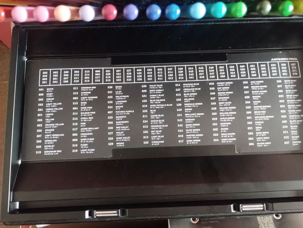 Estojo de lápis de cor 100 cores Uni-ball profissional  - Foto 2