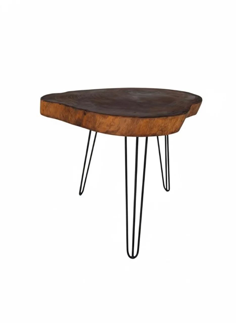 Mesa de centro em madeira rustica, ( 41 x 54 x 6 ) cm