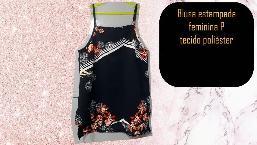 Blusa estampada feminina P