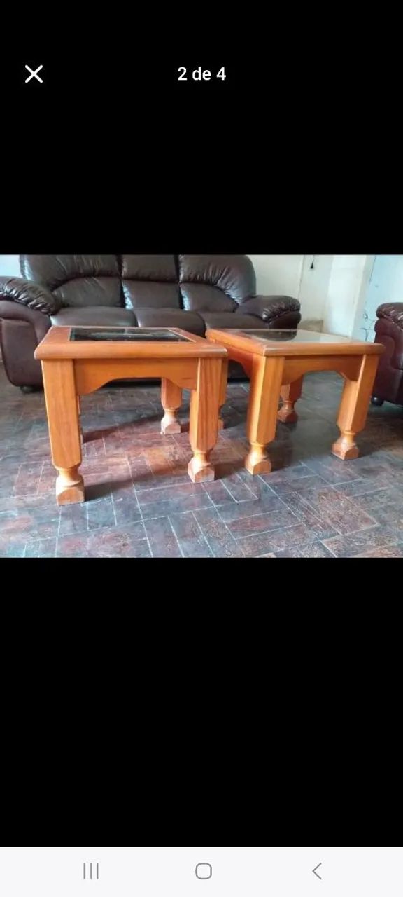 Mesa de Canto par em Madeira - Foto 2