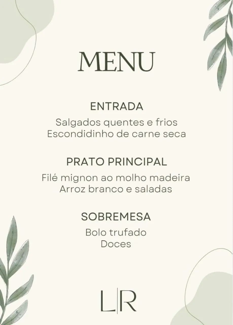 Cardápio casamento  - Foto 3