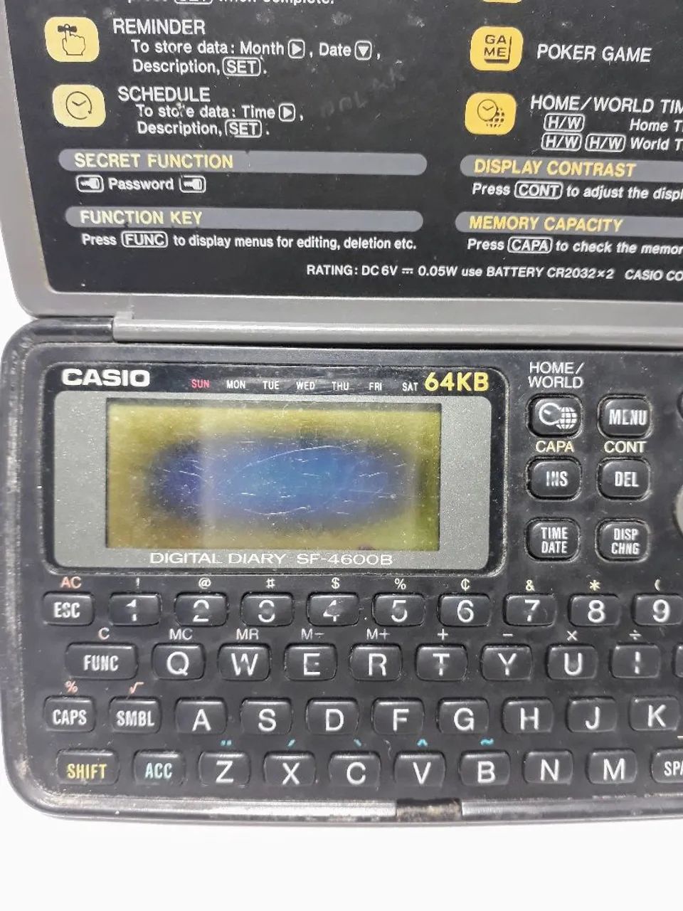 Agenda eletrônica digital Casio SF-4600B - Foto 2