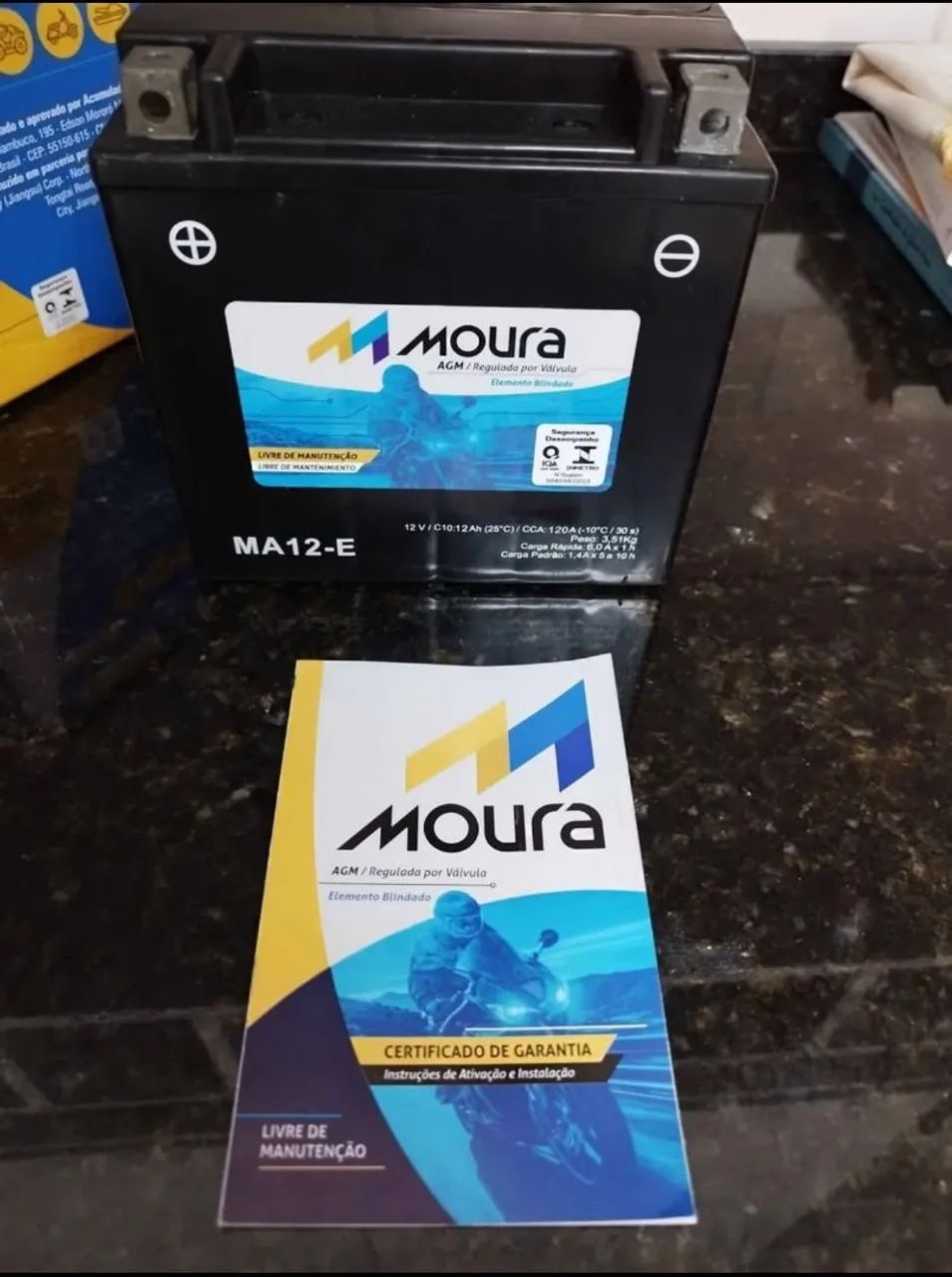 Bateria Moura MA12-E AGM 12V 12Ah - Foto 3
