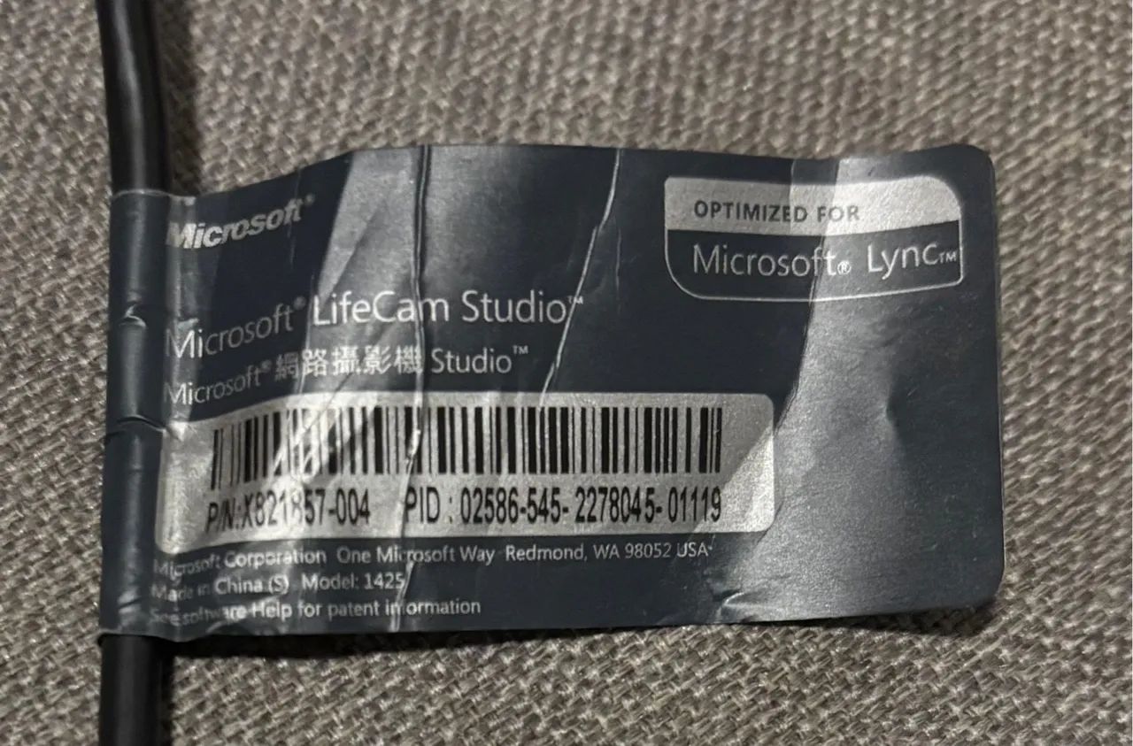 Webcam Microsoft LifeCam Studio (branco e preto somente) - Foto 5