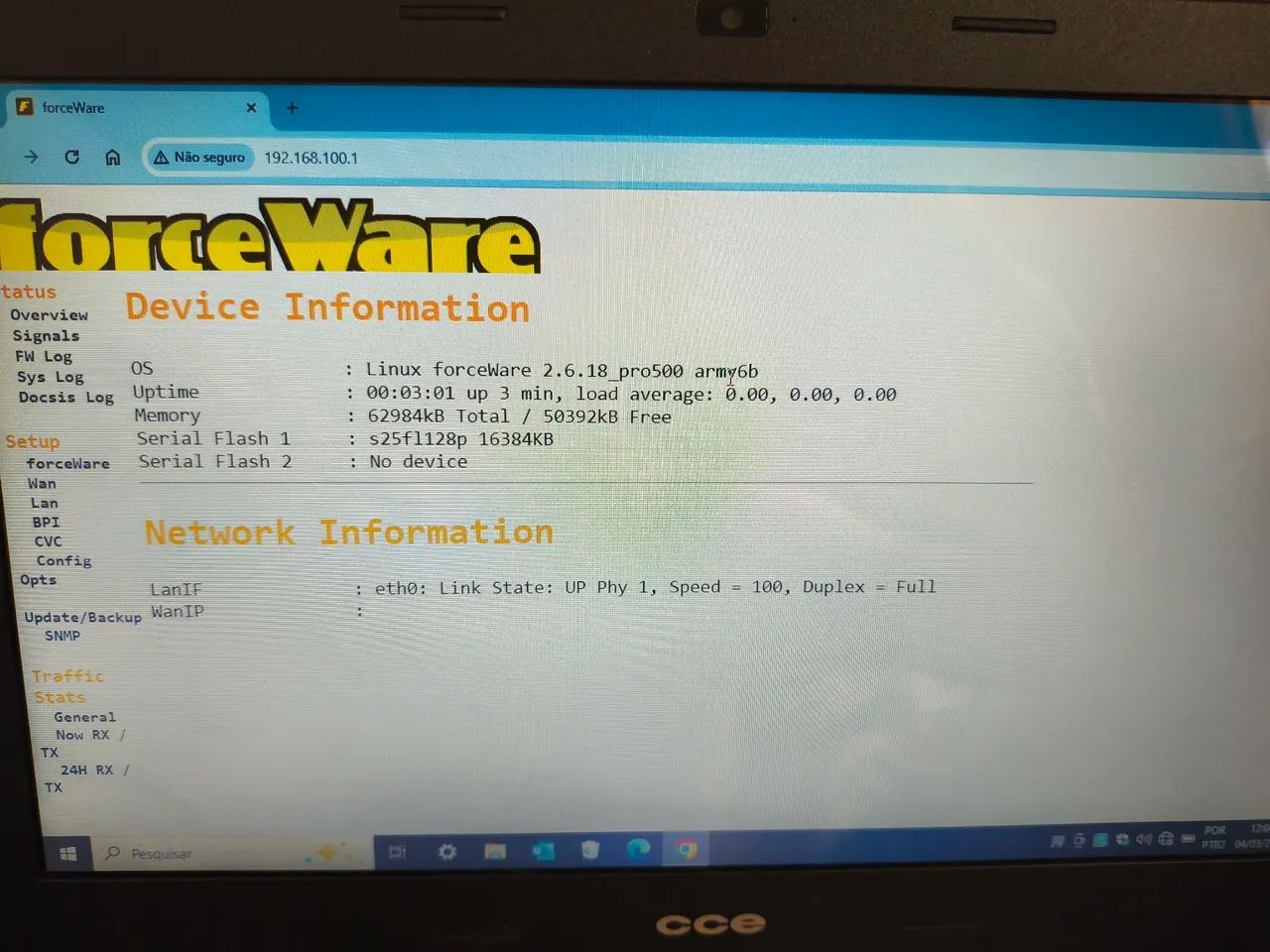 Modem Cisco DPC3000 desbloqueado com ForceWare - Foto 2