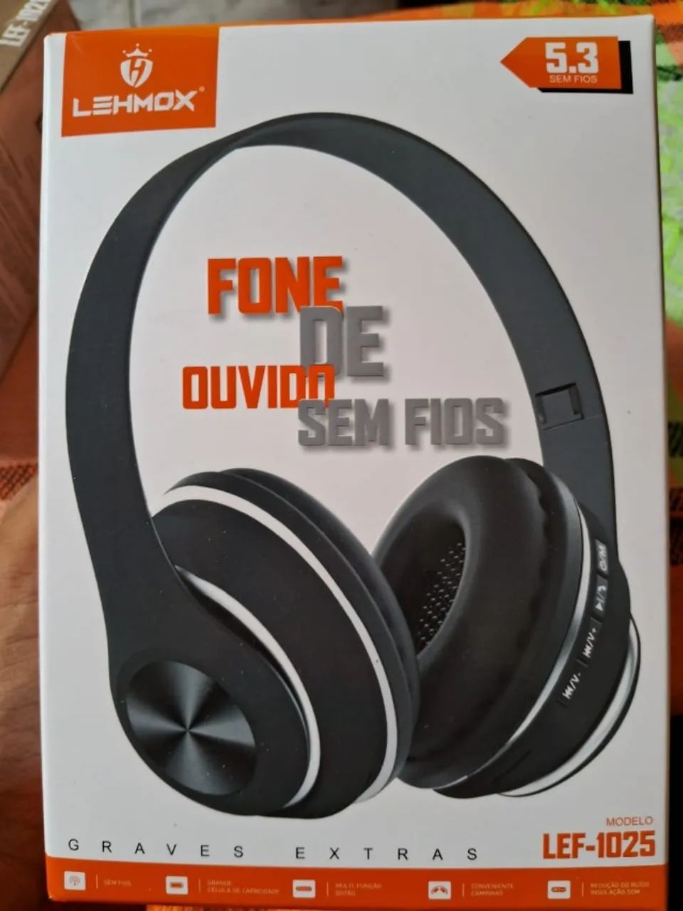 Fone Bluetooth Lehmox-1025 (NOVO E NA CAIXA)