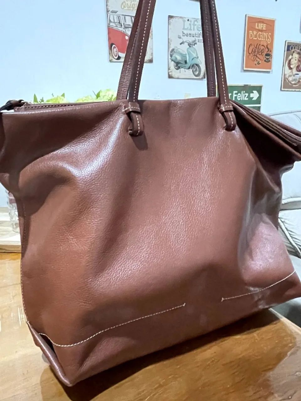 Bolsa de couro - Mr. Cat