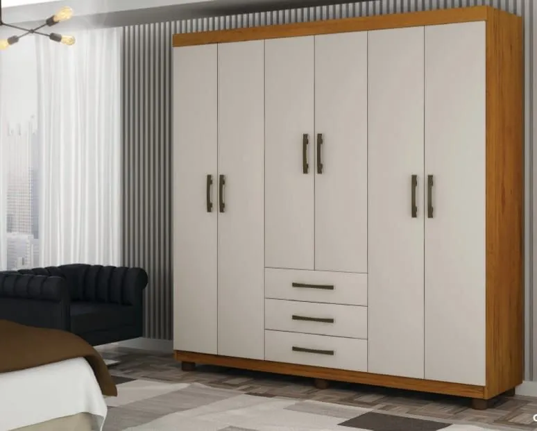 Guarda-Roupa Green 6 Portas MDF! Pronta Entrega!