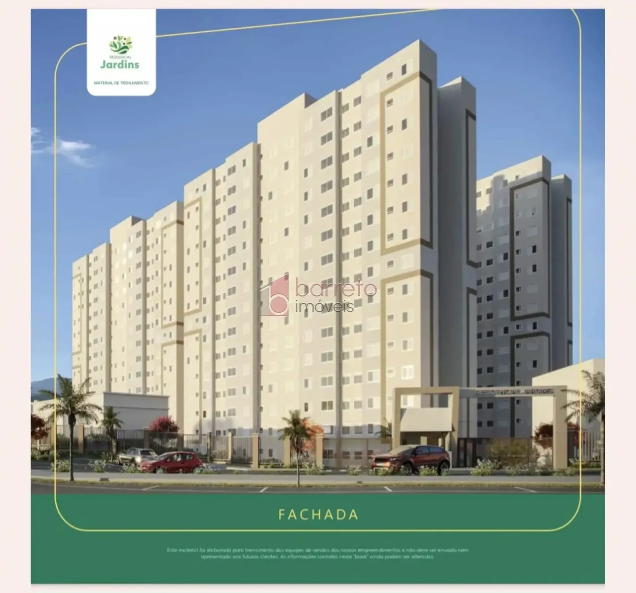 APARTAMENTO À VENDA NO CONDOMÍNIO RESIDENCIAL JARDINS EM JUNDIAÍ/SP