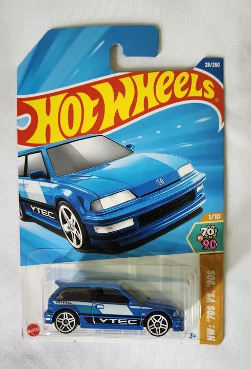 Miniatura Hot Wheels Honda Civic EF Vtec 90's