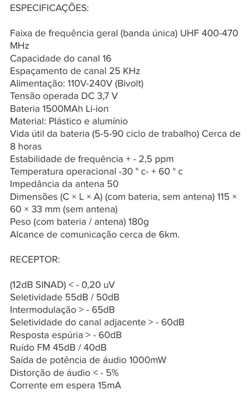 Vendo rádio receptor sem fio (profissional ) - Foto 2