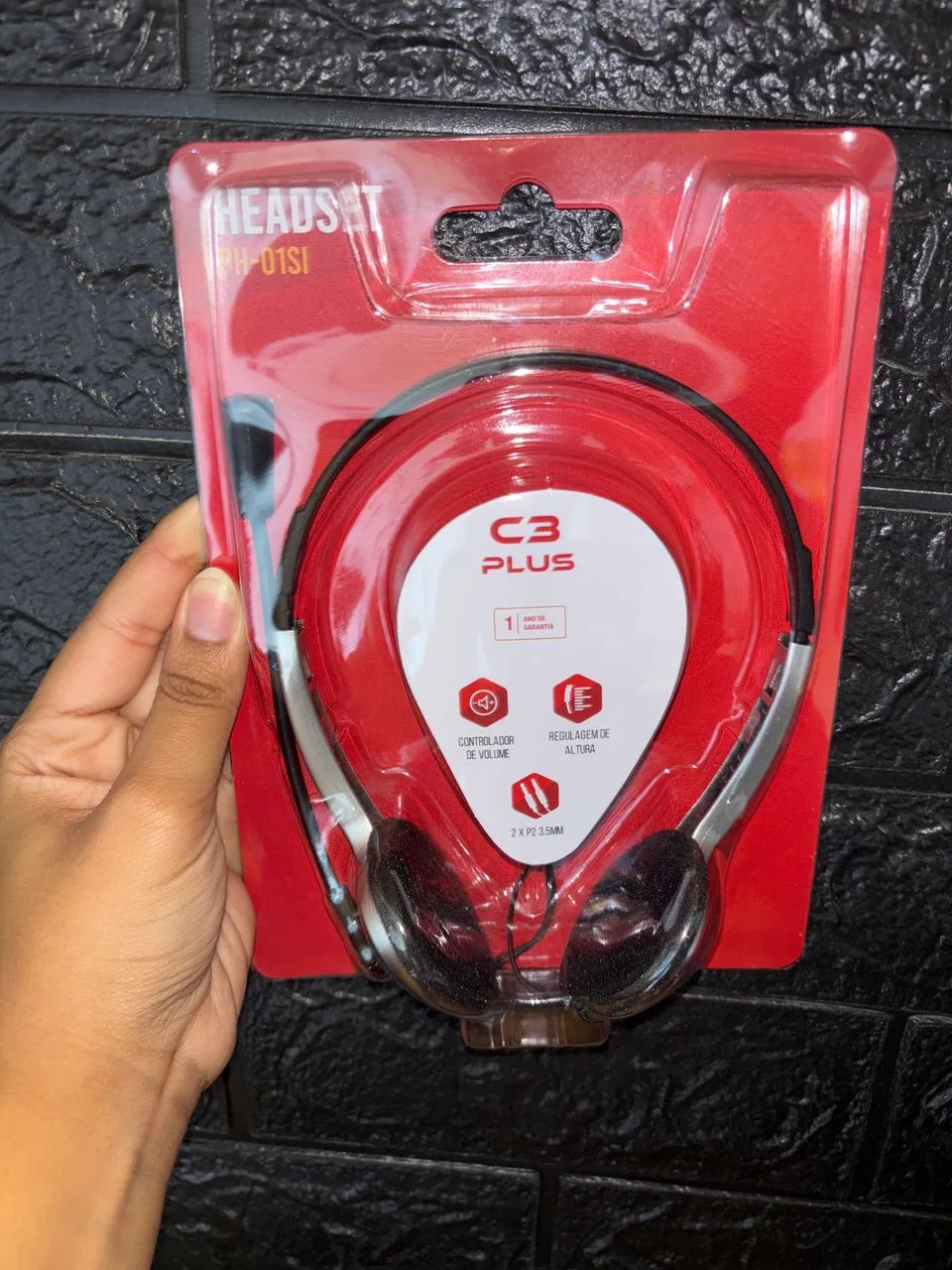 Headset Básico de Escritório- C3Tech