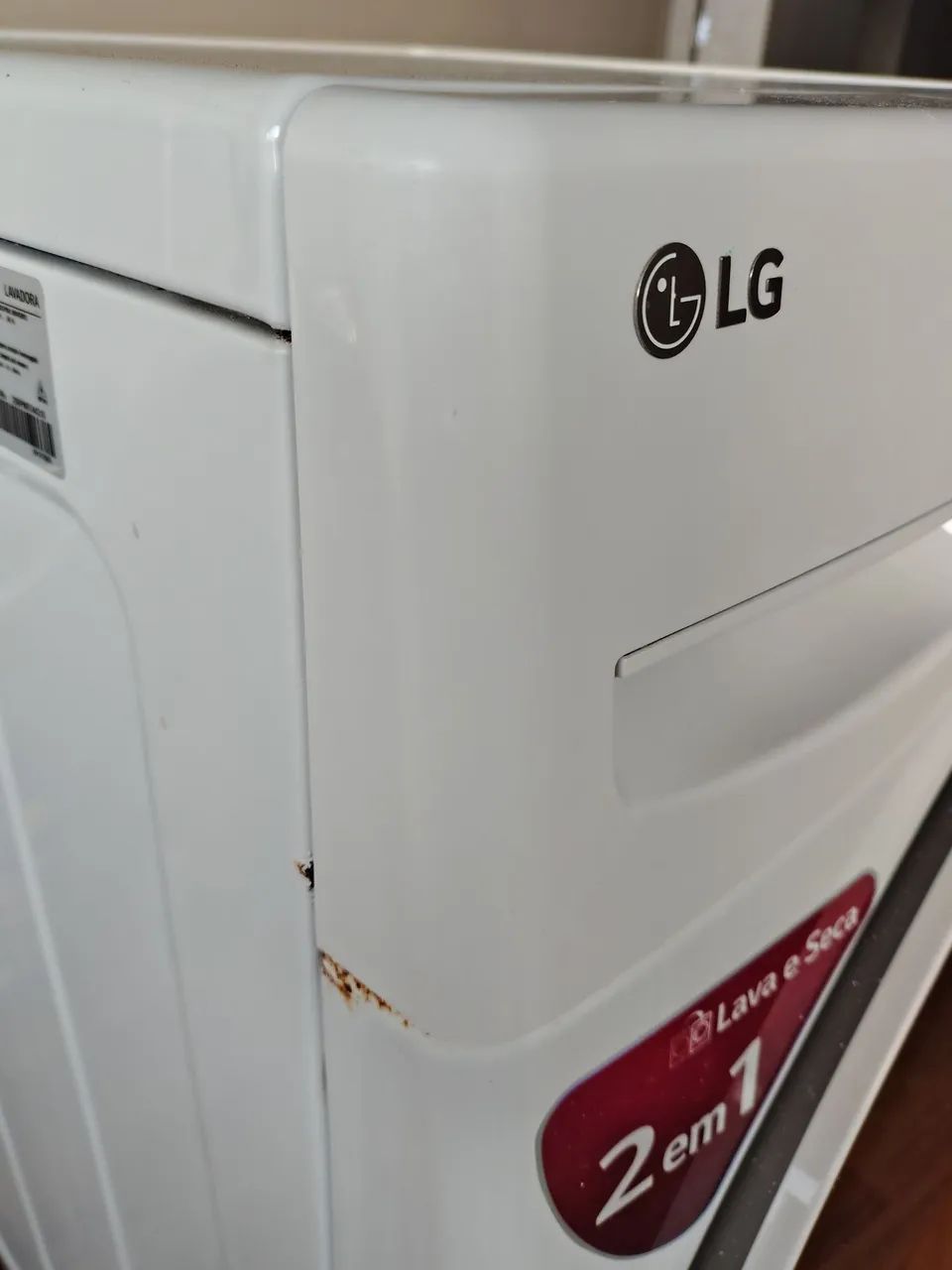 Lava e seca LG 14 kg inteligência artificial AIDD Branca