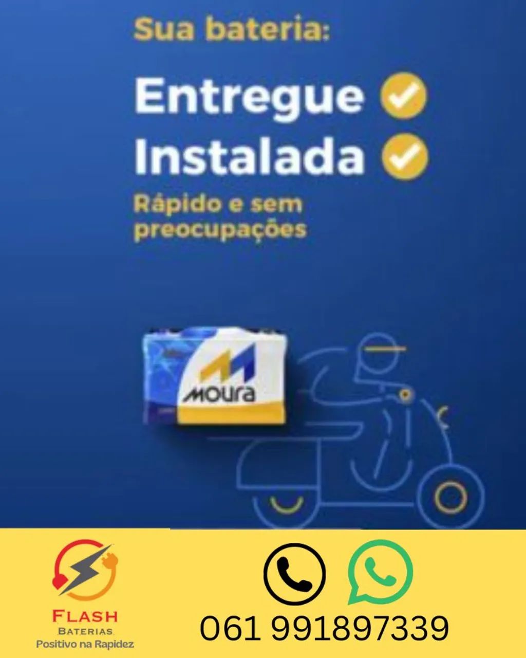 Bateria Moura - 389,00 - Baterias Novas - Lacradas- Grande promoção  - Foto 3