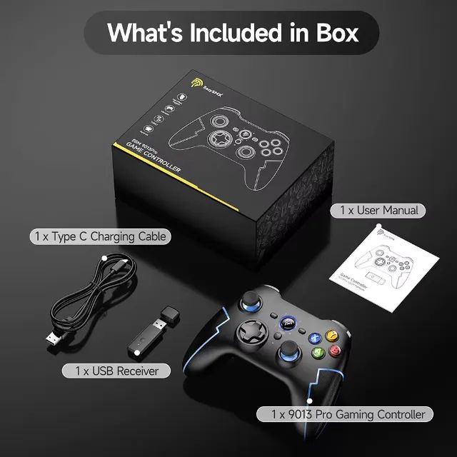 Controle Gamepad sem fio Easysmx 9013 Pro para PC, Switch e Android Cor Preto - Foto 4
