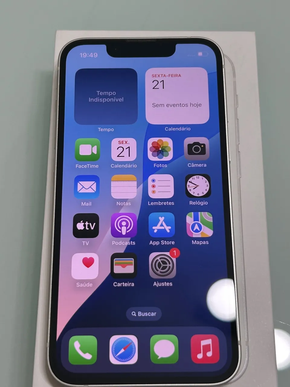 iPhone 13 mini 512GB Branco Estelar.
