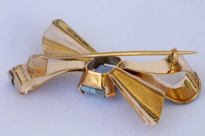 Broche Laço 18k Víntage - Foto 5