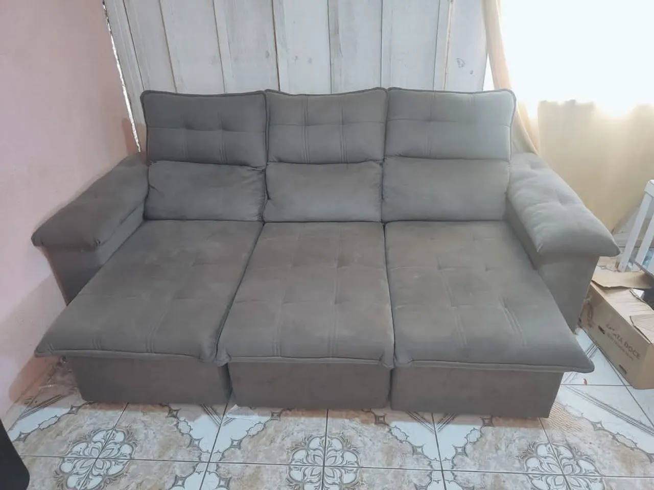 Sofá Retrátil 3 Lugares