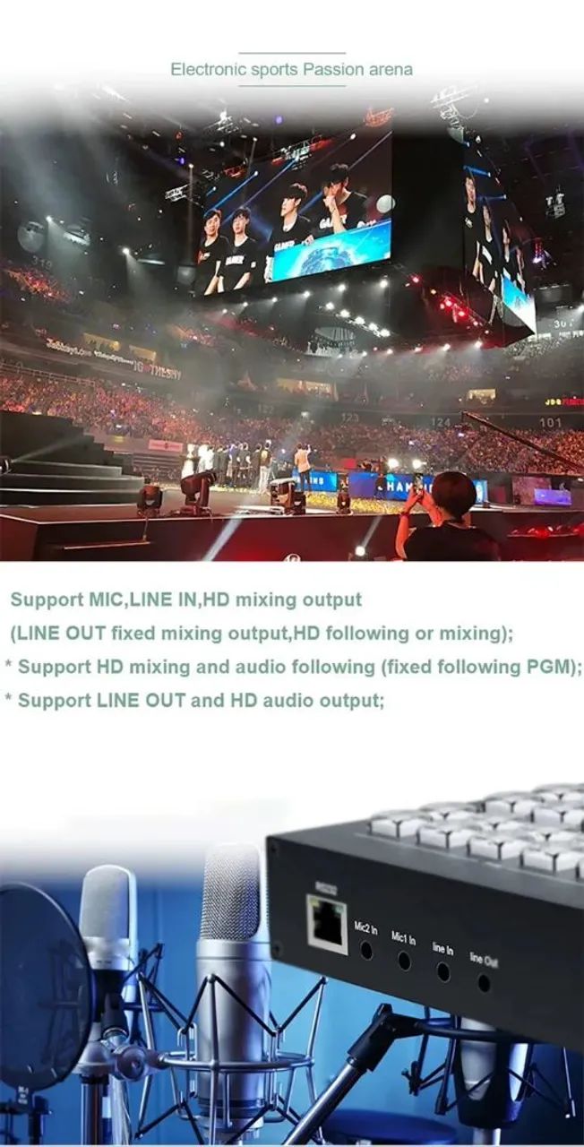 Streaming Switcher ao vivo 6 hdmi  - Foto 6