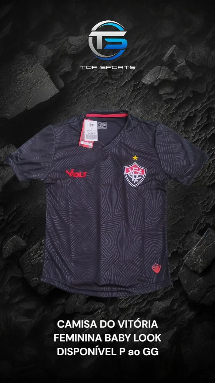 Camisa do Vitória Feminina Baby Look
