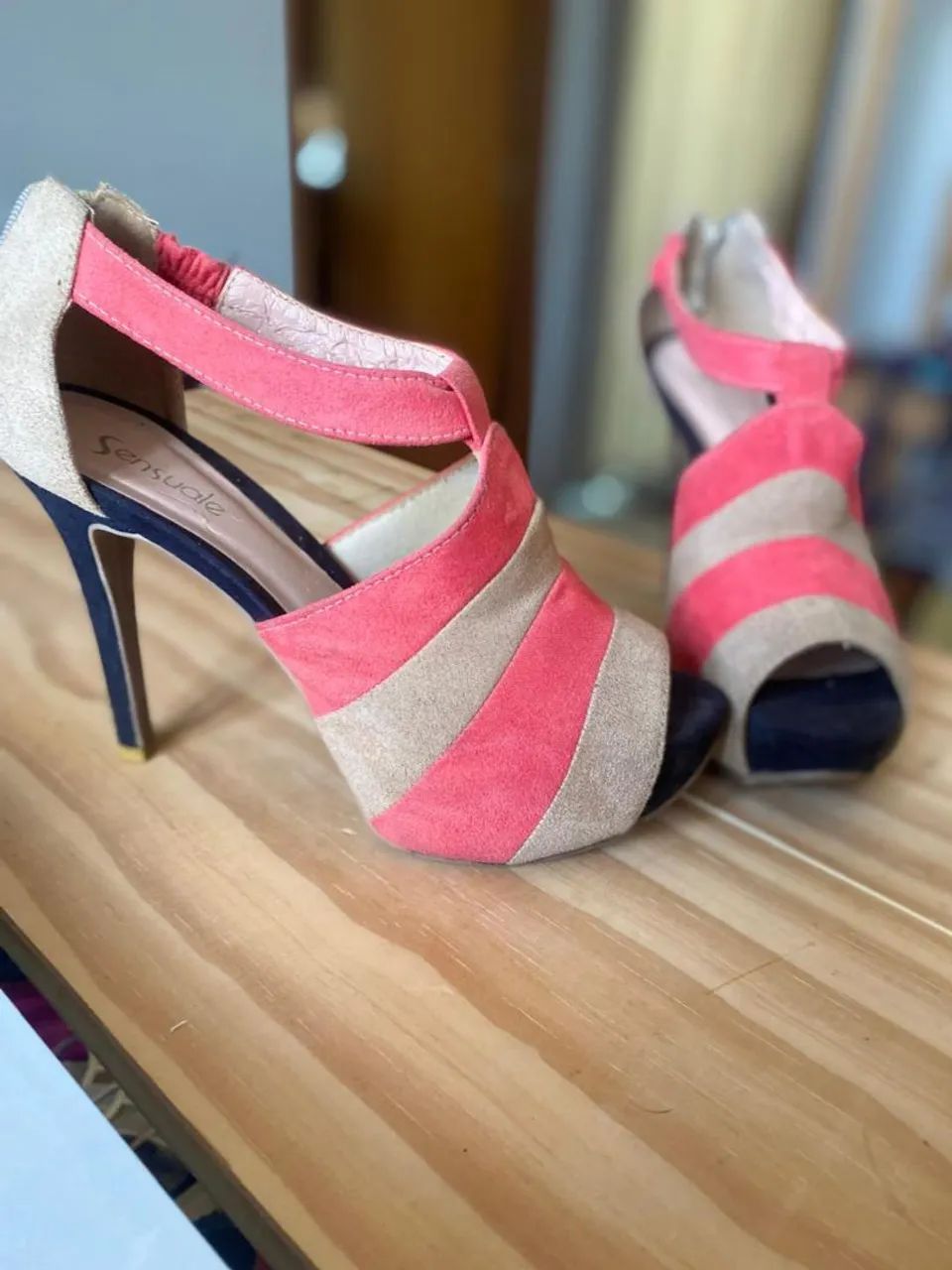 Sandália Sensuale- Ankle boot - Meia pata - 38