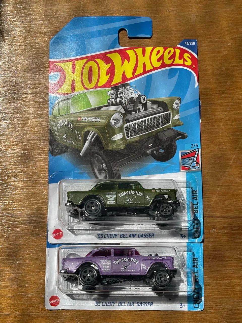 2 Hot Wheels 55 Chevy Bel Air Gasser