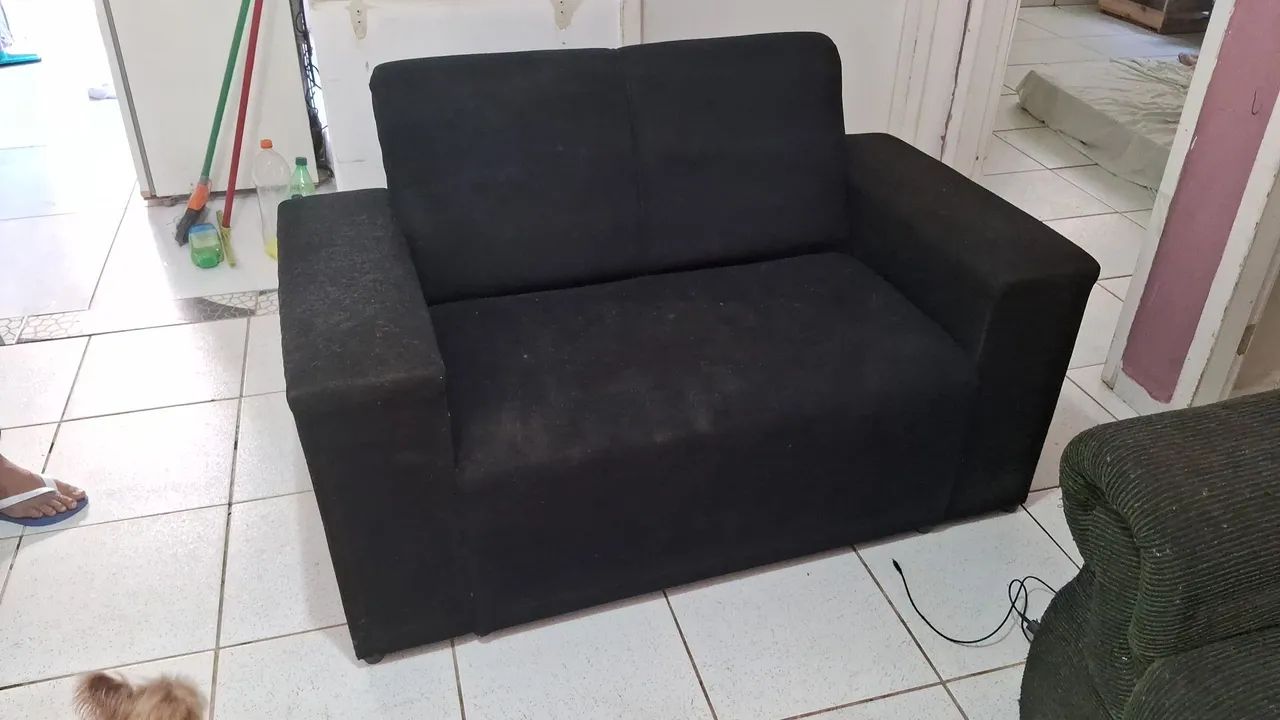SOFÁ 2 LUGARES PRETO 64220712173570120