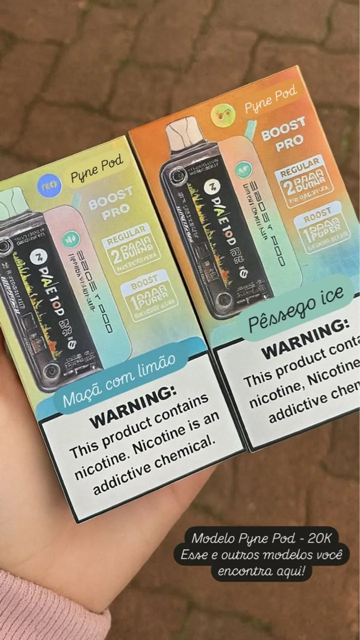 Pyne Pod Boost Pro - Maçã com Limão e Pêssego Ice