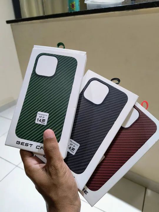 Capas "fibra de carbono" iPhone 14 pro Max 15 pro max