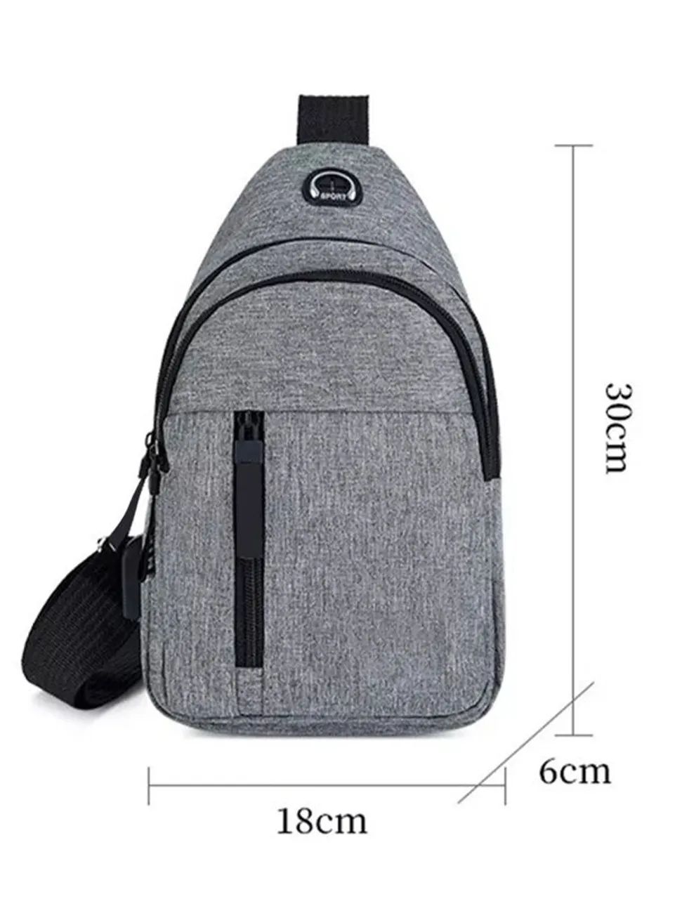 Pochete Bolsa de peito masculina bem elegante - Foto 2