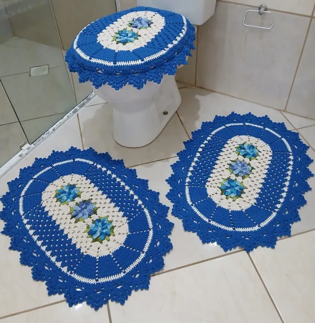 Jogo tapetes para banheiro