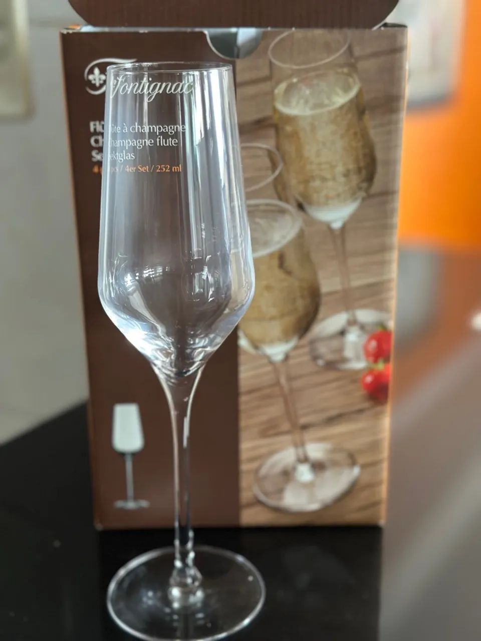 Jogo de Taças para Champagne Fontignac - 4 Peças - Foto 3