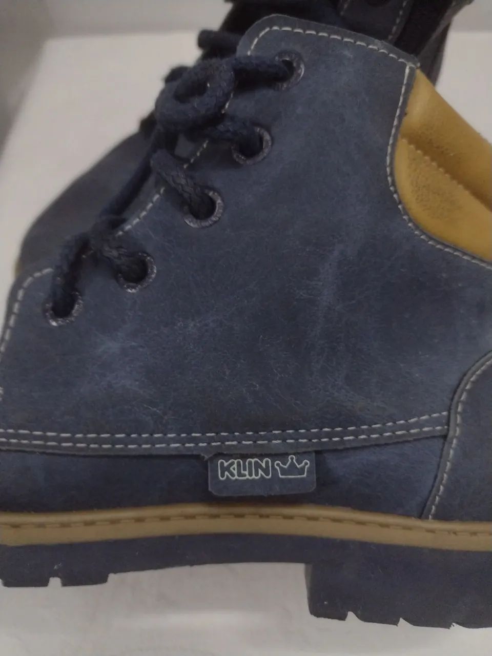 Bota infantil masculina Klin n.32 em excelente estado  - Foto 4