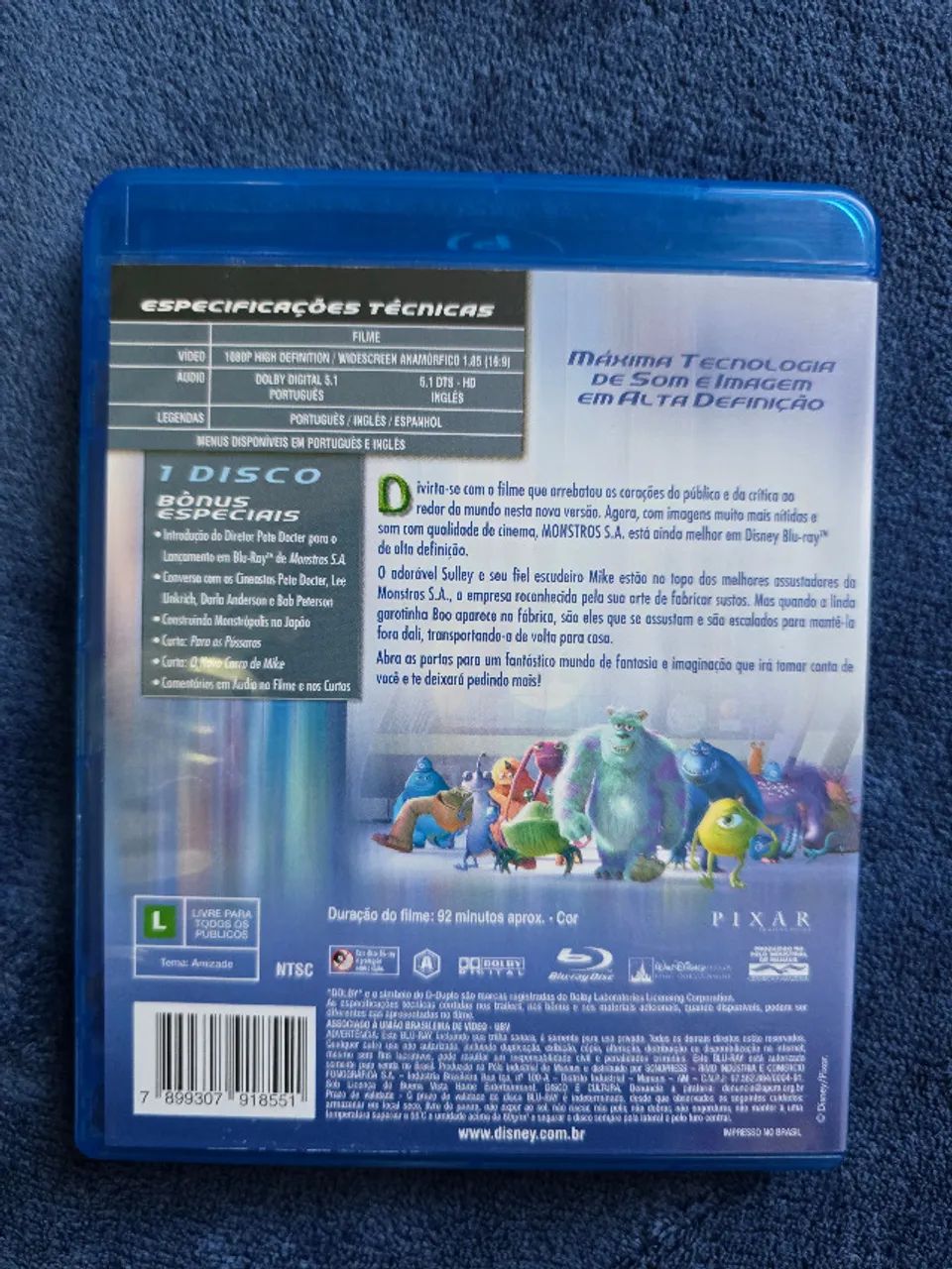 Blu-Ray Monstros S.A. (Original) - Foto 2