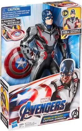 Boneco Marvel Avengers Capitão América Eletrônico Hasbro E3358 Original Novo Lacrado