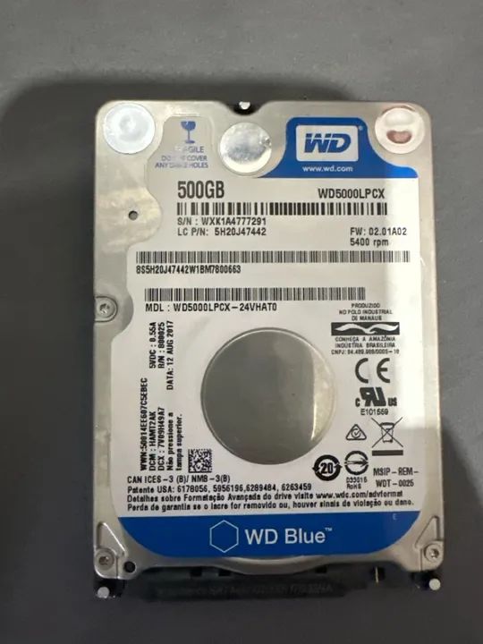 Vendo 2 HD Western Digital Blue 1TB SATA 6Gb/s - Foto 5