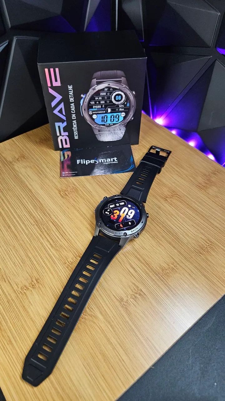 Smartwatch Brave Black+Garantia(Lacrado) - Foto 4