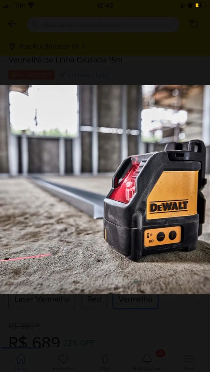 Nível a Laser Dewalt - Novo - Foto 3