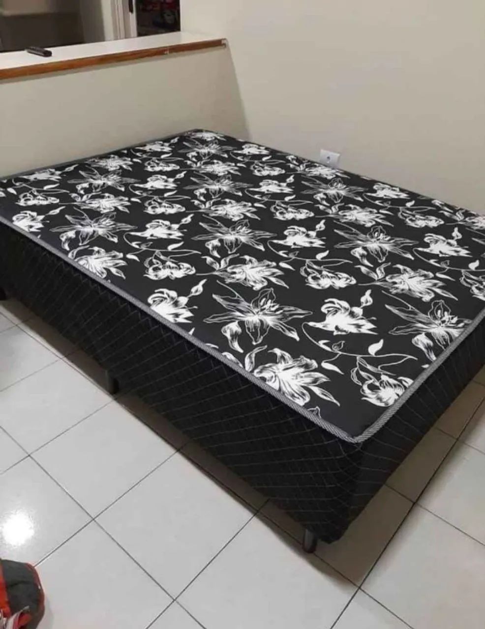 CAMA CASAL BOX CONJUGADA 20CM COM MOLAS ENSACADAS OU SEM FRETE GRÁTIS  - Foto 2